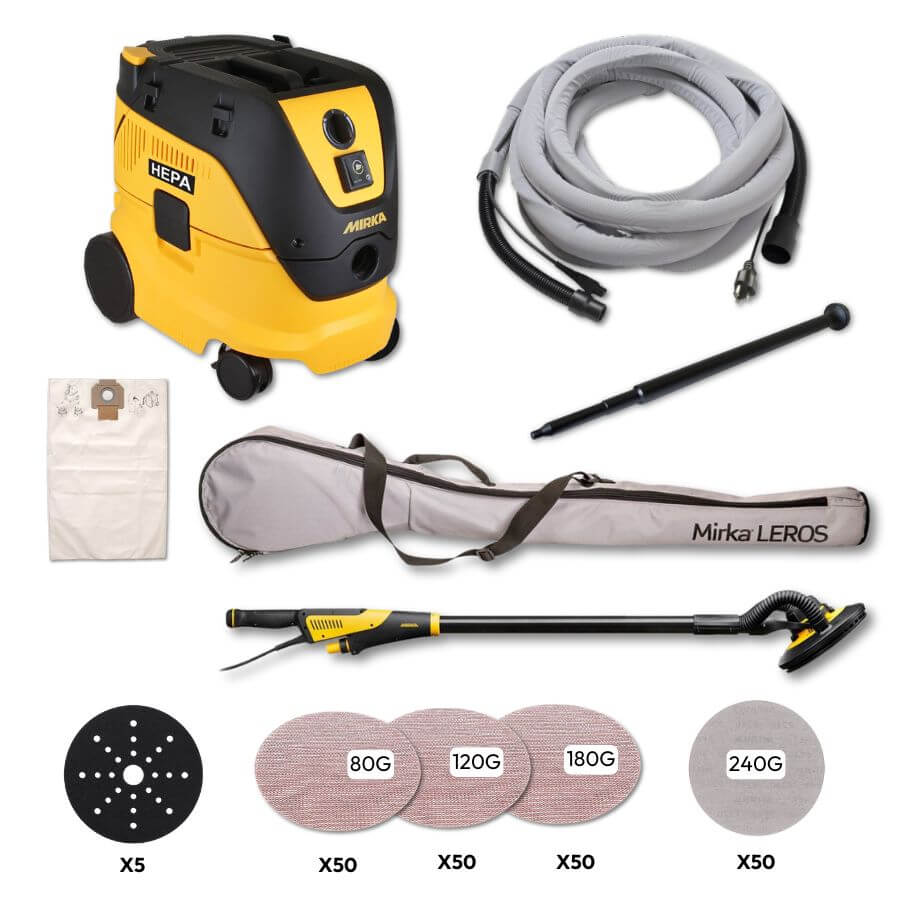 Mirka LEROS 9" Ultimate Drywall Sanding System MIW95020BAUSULTIMATEKIT