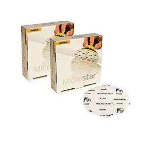 Mirka Microstar 6 in. 1500G Grip Film-Backed Disc, Qty 50 FM-622-1500