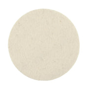 Mirka 5 x 0.25 in. Felt Polishing Pad, Grip White MPADFP-5