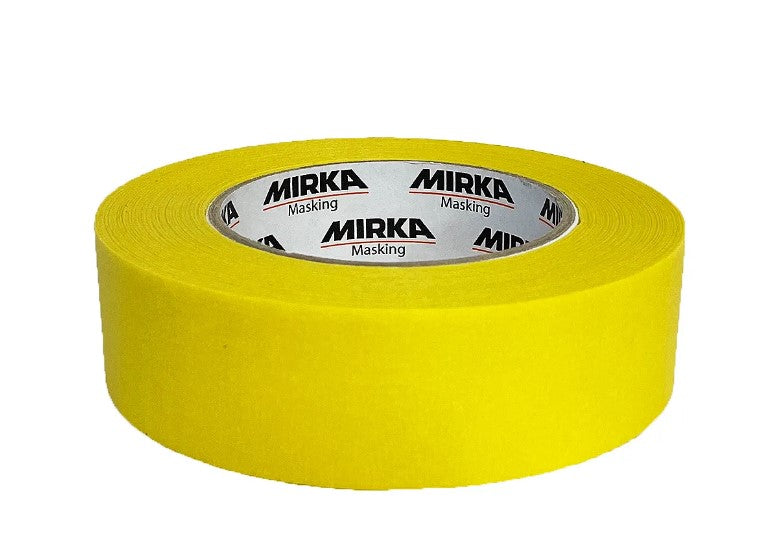 Mirka 1.42 in. x 180 ft. 120C Yellow Line Masking Tape 9191253601