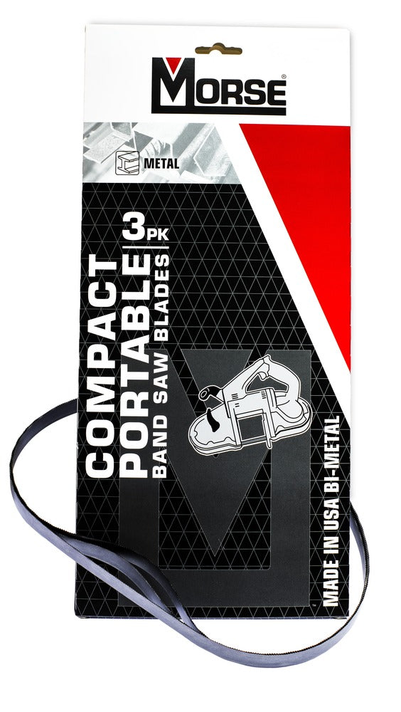 MK Morse 30-9/16" Bimetal Portable Band Saw Blade 12/16 TPI, 3 Pack 005630