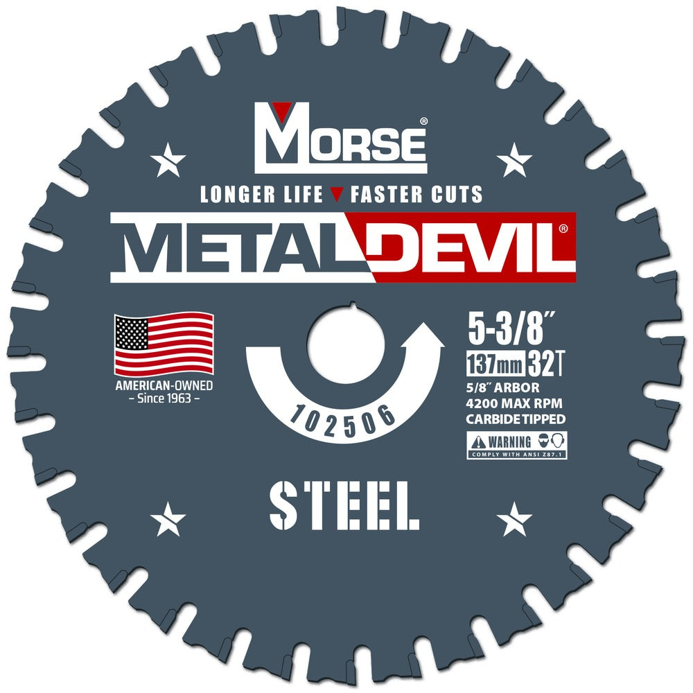 MK Morse 5-3/8" 32T Metal Devil Steel Cutting Circular Saw Blade 102513