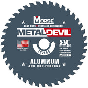 MK Morse 5-7/8" 40T Metal Devil Aluminum Cutting Circular Saw Blade 5/8" Arbor 102568