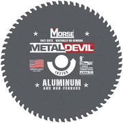 MK Morse 9" 64T Metal Devil Aluminum Cutting Circular Saw Blade 1" Arbor 102759
