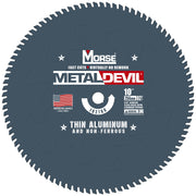 MK Morse 10" 92T Metal Devil Thin Aluminum Cutting Circular Saw Blade 102780