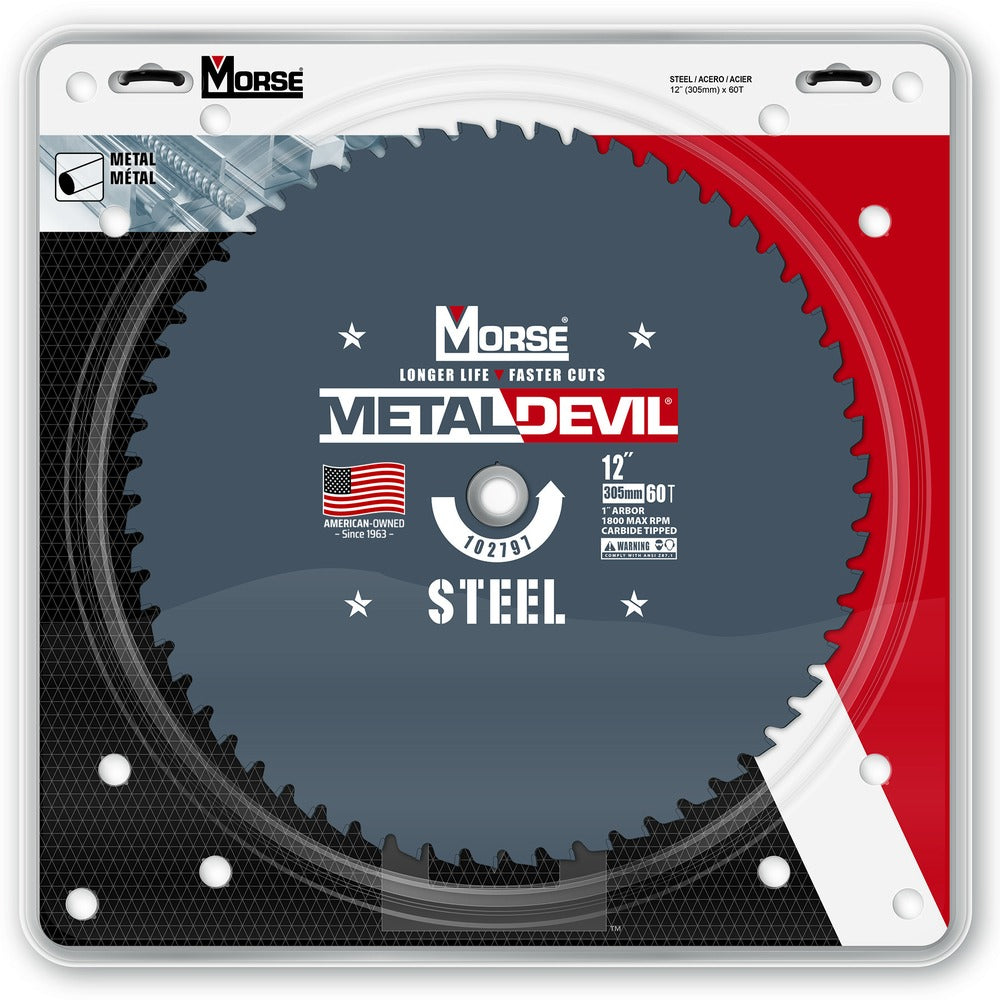 MK Morse 12" 60T Metal Devil Steel Cutting Circular Saw Blade 102797