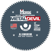 MK Morse 12" 80T Metal Devil Aluminum Cutting Circular Saw Blade 102803
