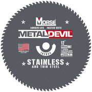 MK Morse 12" 90T Metal Devil Stainless and Thin Steel Cutting Circular Saw Blade 102834