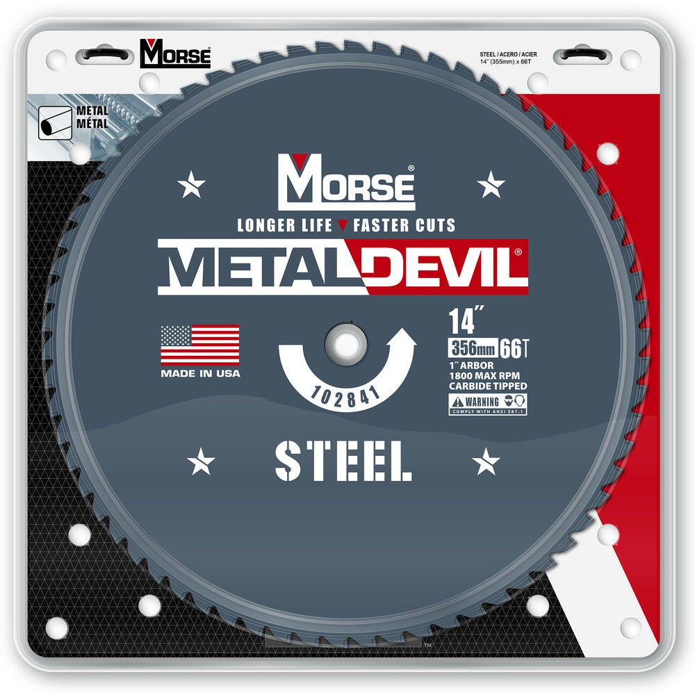 MK Morse 14" 66T Metal Devil Steel Cutting Circular Saw Blade 102841