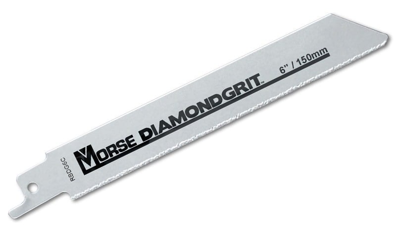 MK Morse 6" x 3/4" Diamond Grit Reciprocating Saw Blade 129701