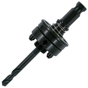 MK Morse 7/16" Hex Shank 5/8-18 Thread Spring Pin Drive Hole Saw Arbor with High Speed Steel Pilot Drill 139069