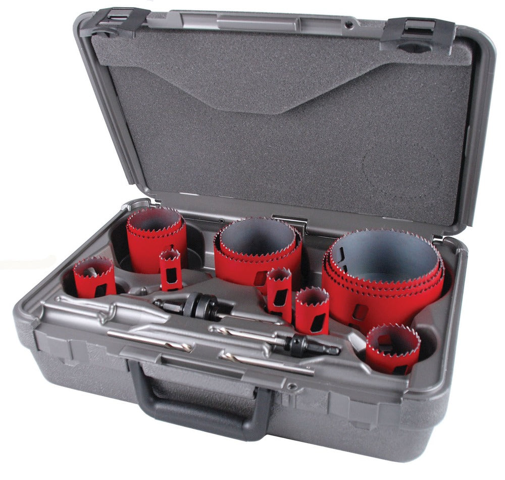 MK Morse 16 Piece Bimetal Plumbers Hole Saw Kit 177818