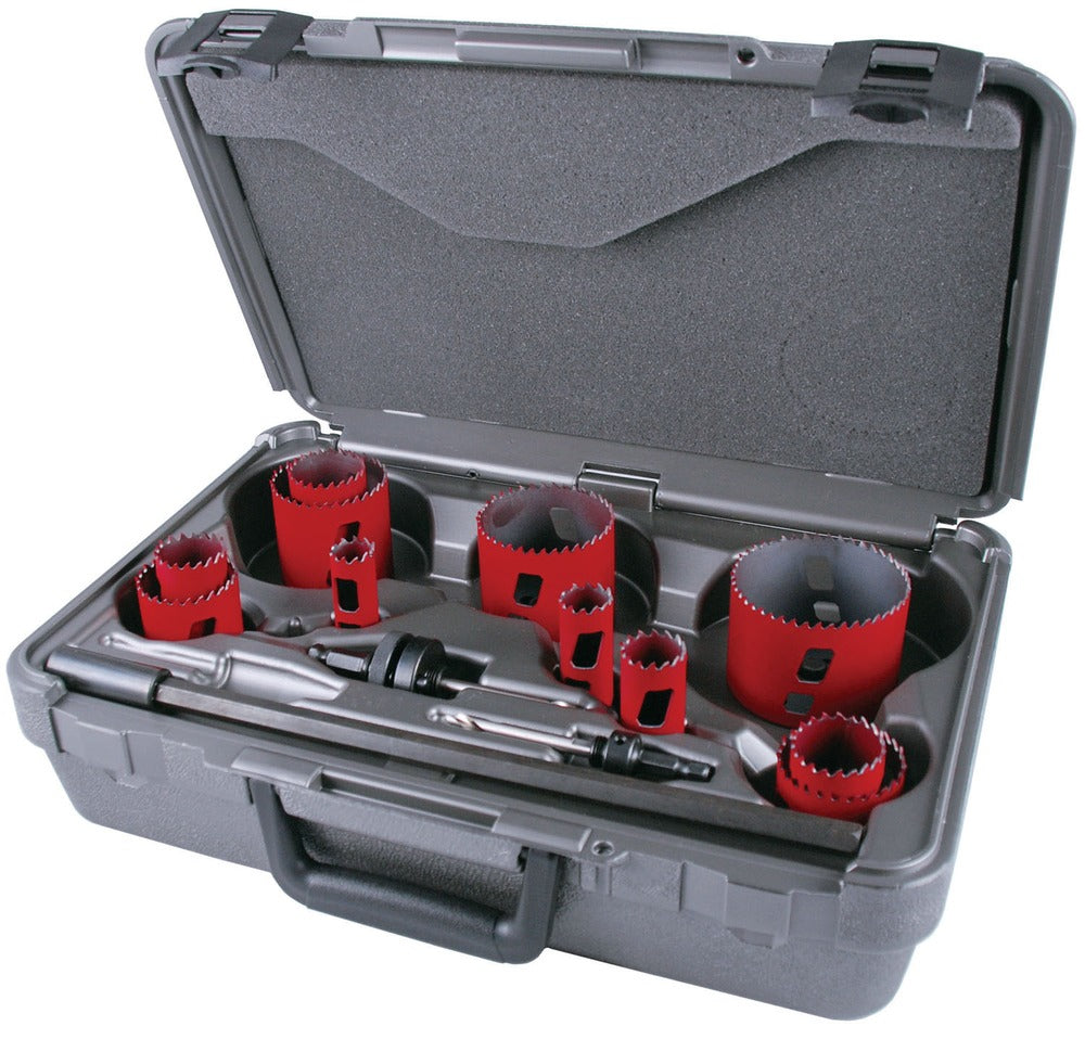 MK Morse 15 Piece Bimetal Industrial Maintenance Hole Saw Kit 177863