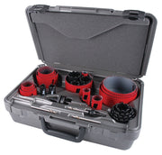 MK Morse 28 Piece Combination Bimetal and Carbide Grit Master Plumbers Hole Saw Kit 177900