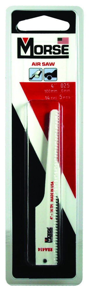MK Morse 4" 18 TPI Air Saw Reciprocating Blade, 5 Pack 397520