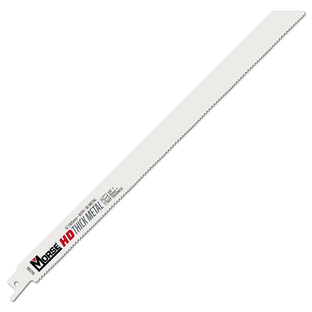 MK Morse 12" 10 TPI Bimetal Reciprocating Saw Blade, 5 Pack 400251