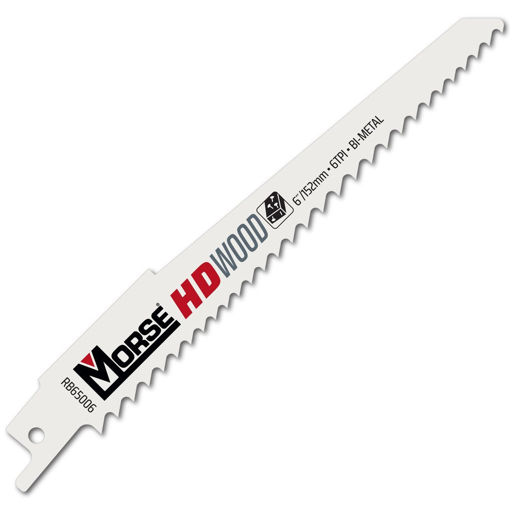 MK Morse 6" 6 TPI Bimetal Reciprocating Saw Blade, 100 Pack 406185