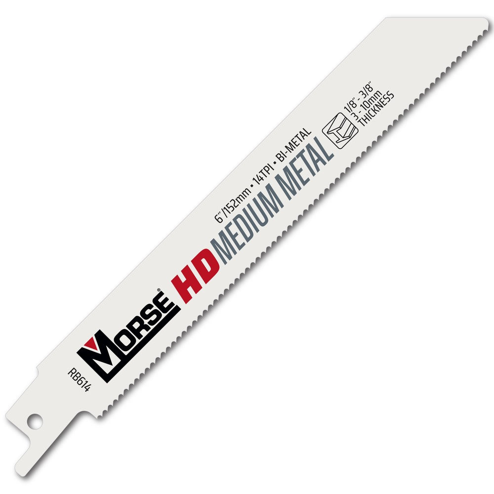 MK Morse 6" 14 TPI Bimetal Reciprocating Saw Blade, 100 Pack 406222