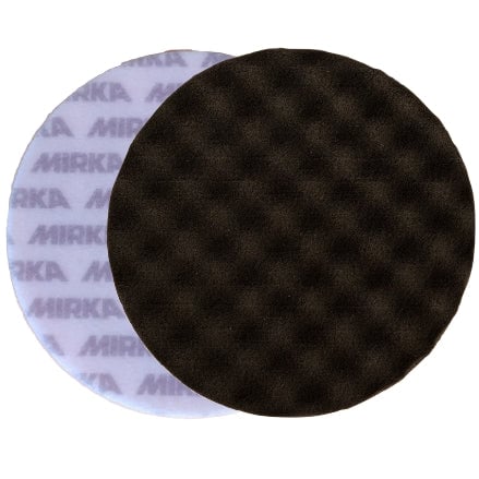 Mirka 6 x 1 in. Black Waffle Foam Polishing Pad, Qty 2 MPADBF-6W