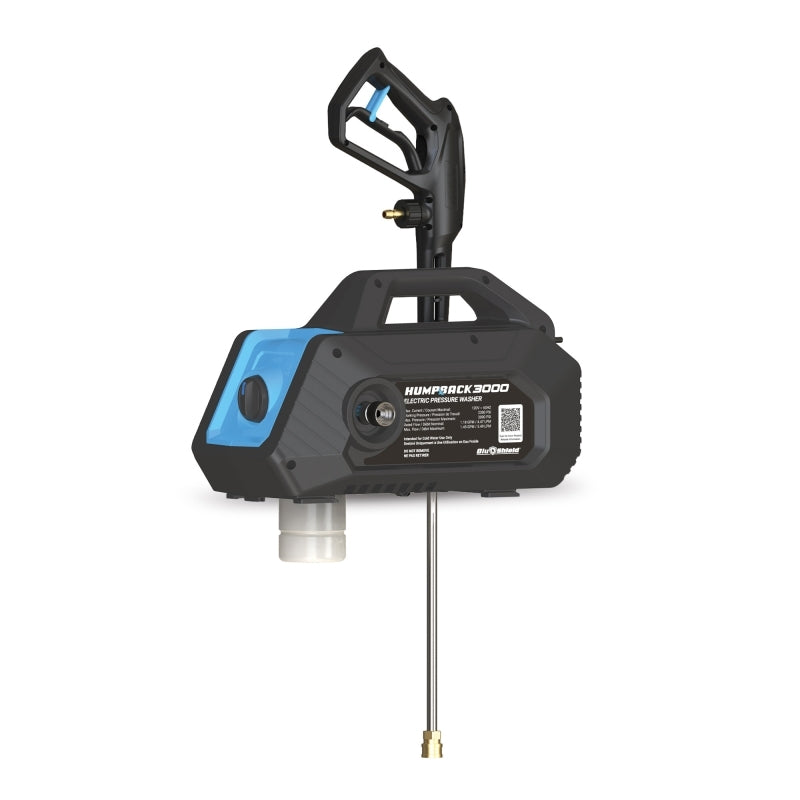 Blubird Blu Shield HumpBack 3000 PSI Pressure Washer System 120V w/ 3/4" x 15' Inlet Hose, Wall Mount Plate and Hose Hanger MP-HB-HH