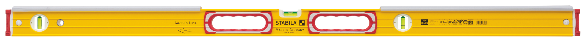 Stabila 36 in. TYPE 196-2 K Masons Level with Shield 36436