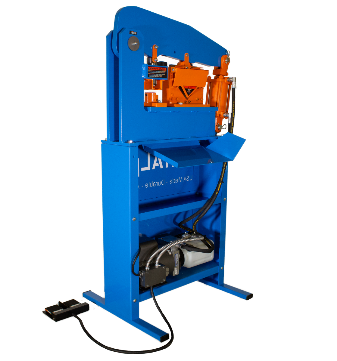 MetalPro 40 Ton Ironworker with 6 in. Shear and Foot Switch MP4000FS