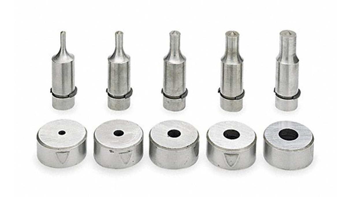 MetalPro 5 Piece 1/4 to 3/4 in. Round Punch and Die Set MP4140
