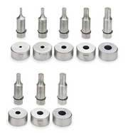 MetalPro 8 Piece 25/32 to 1 in. Round Punch and Die Set MP4144