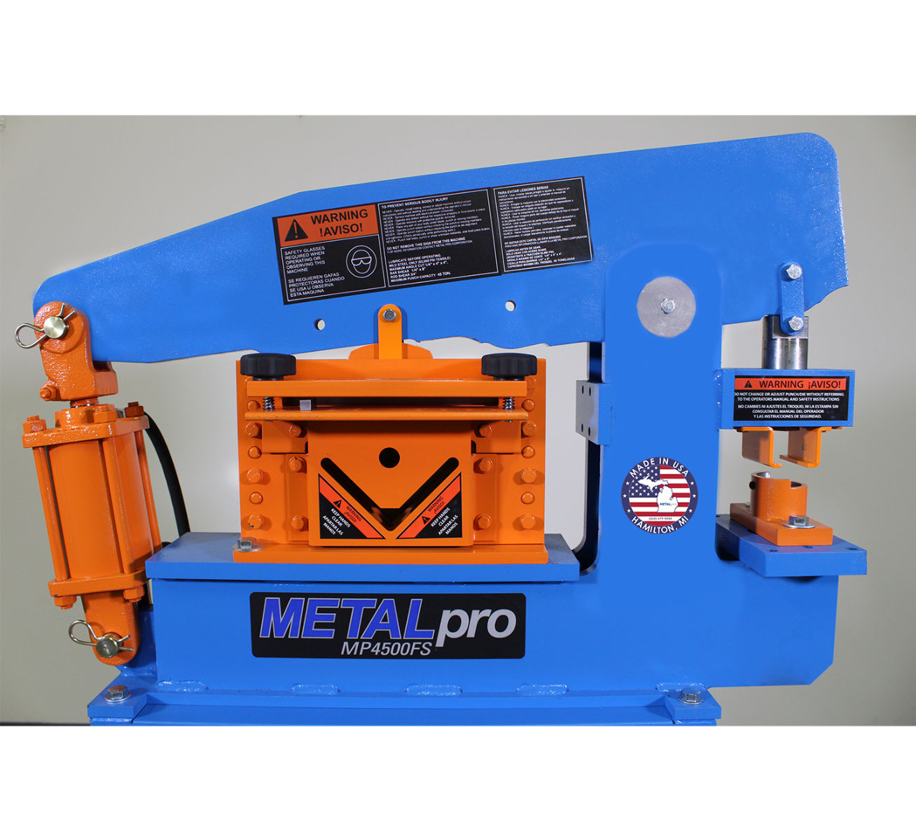 MetalPro 45 Ton Ironworker with 8 in. Shear and Foot Switch MP4500FS