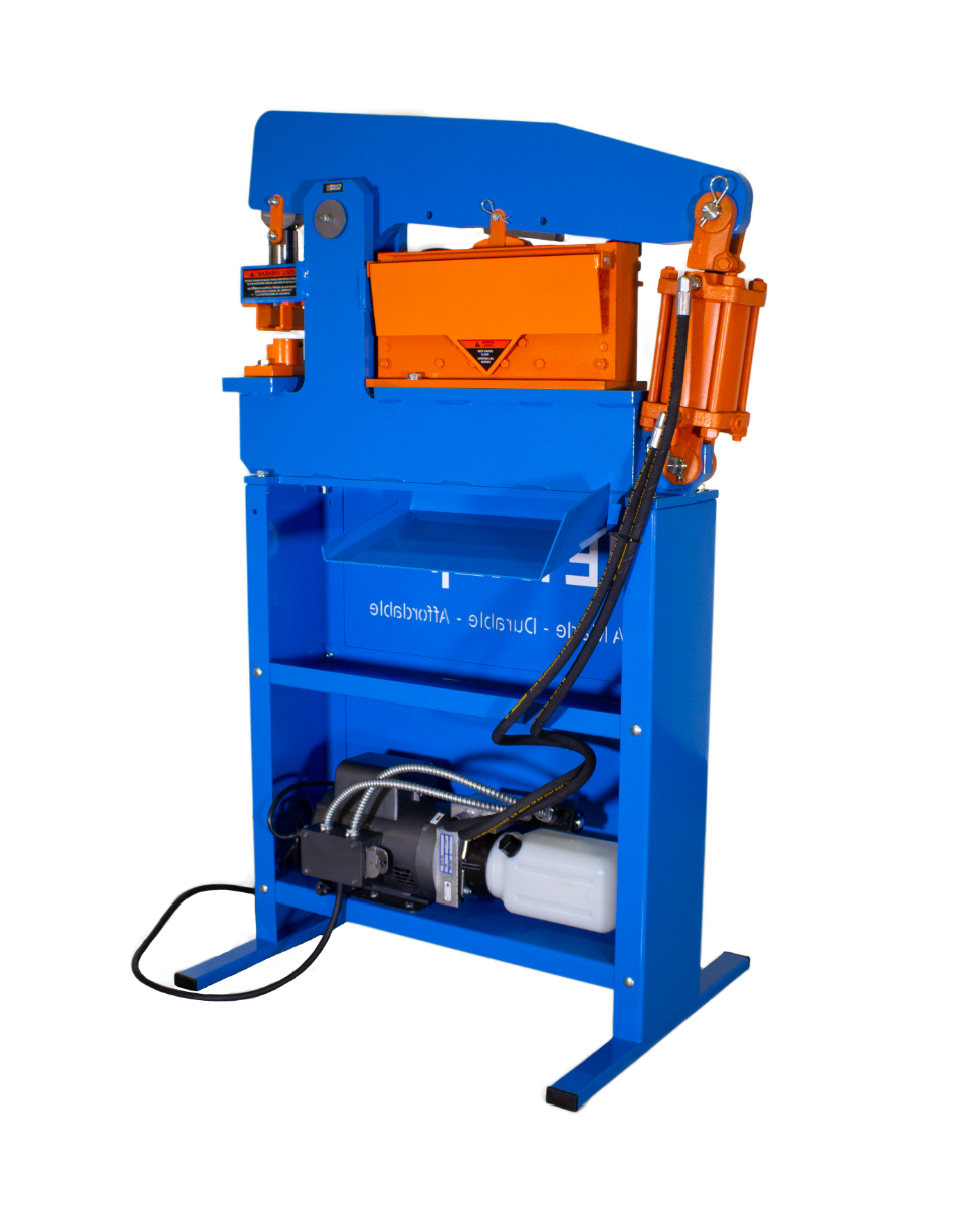 MetalPro 50 Ton Ironworker with 12 in. Shear and Foot Switch MP5000FS