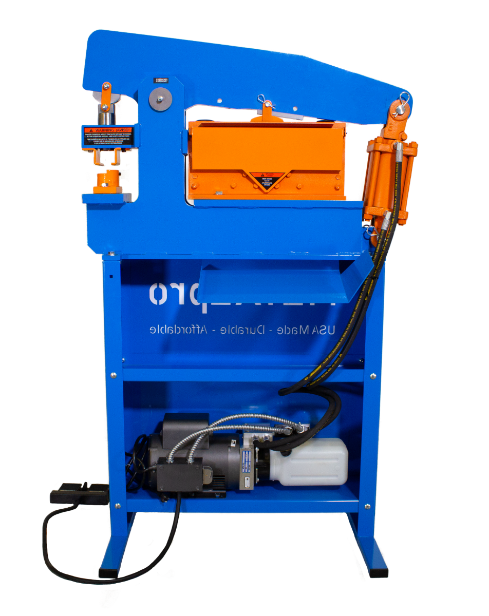 MetalPro 50 Ton Ironworker with 12 in. Shear and Foot Switch MP5000FS