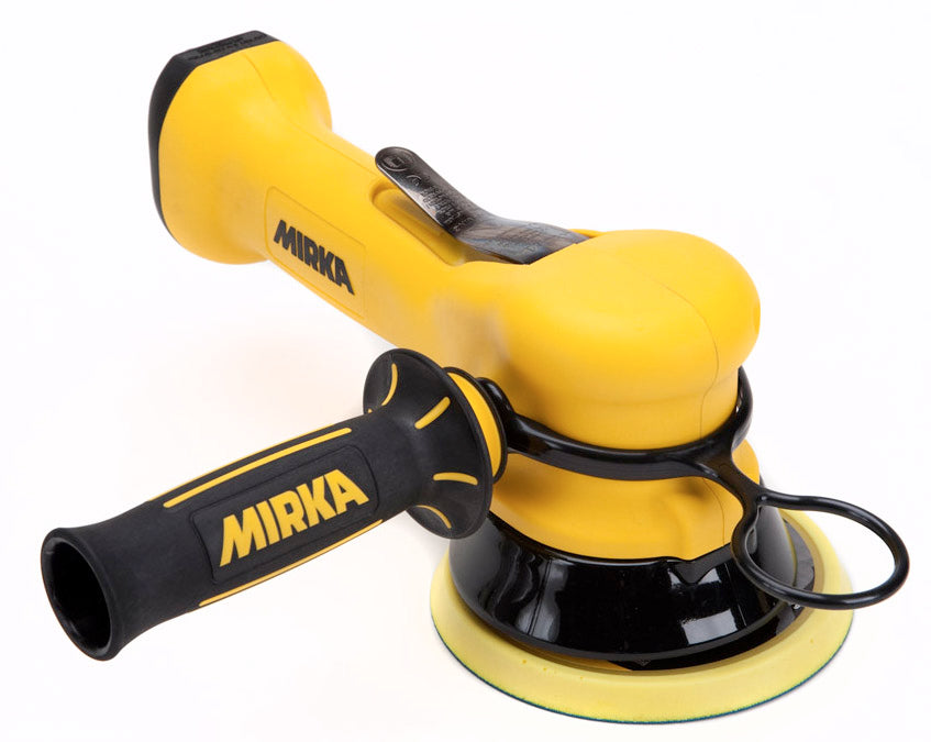 Mirka 5 in. Pneumatic Two-Handed Orbital Sander Non-Vac, 10 mm Orbit MR-510TH