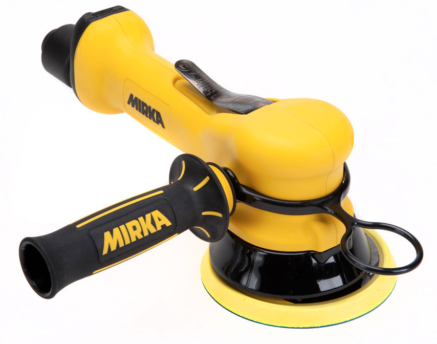 Mirka 5 in. Pneumatic Two-Handed Orbital Sander w/ Central Vacuum, 10 mm Orbit MR-510THCV