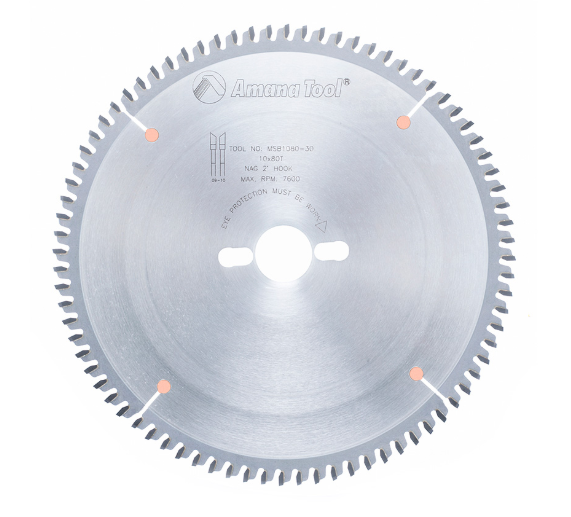 Amana Tool 10 in 80T Melamine H-ATB 30mm Bore MSB1080-30