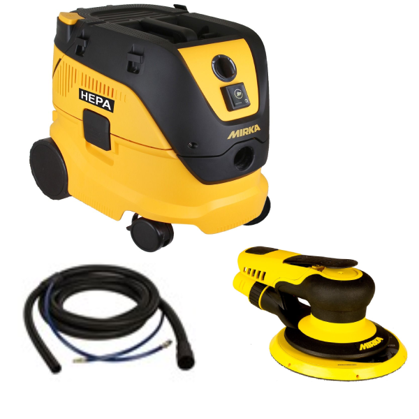 Mirka 6 in. Dust-Free Basic System (5 mm Pneumatic Tool) MUSDF-6BSP5