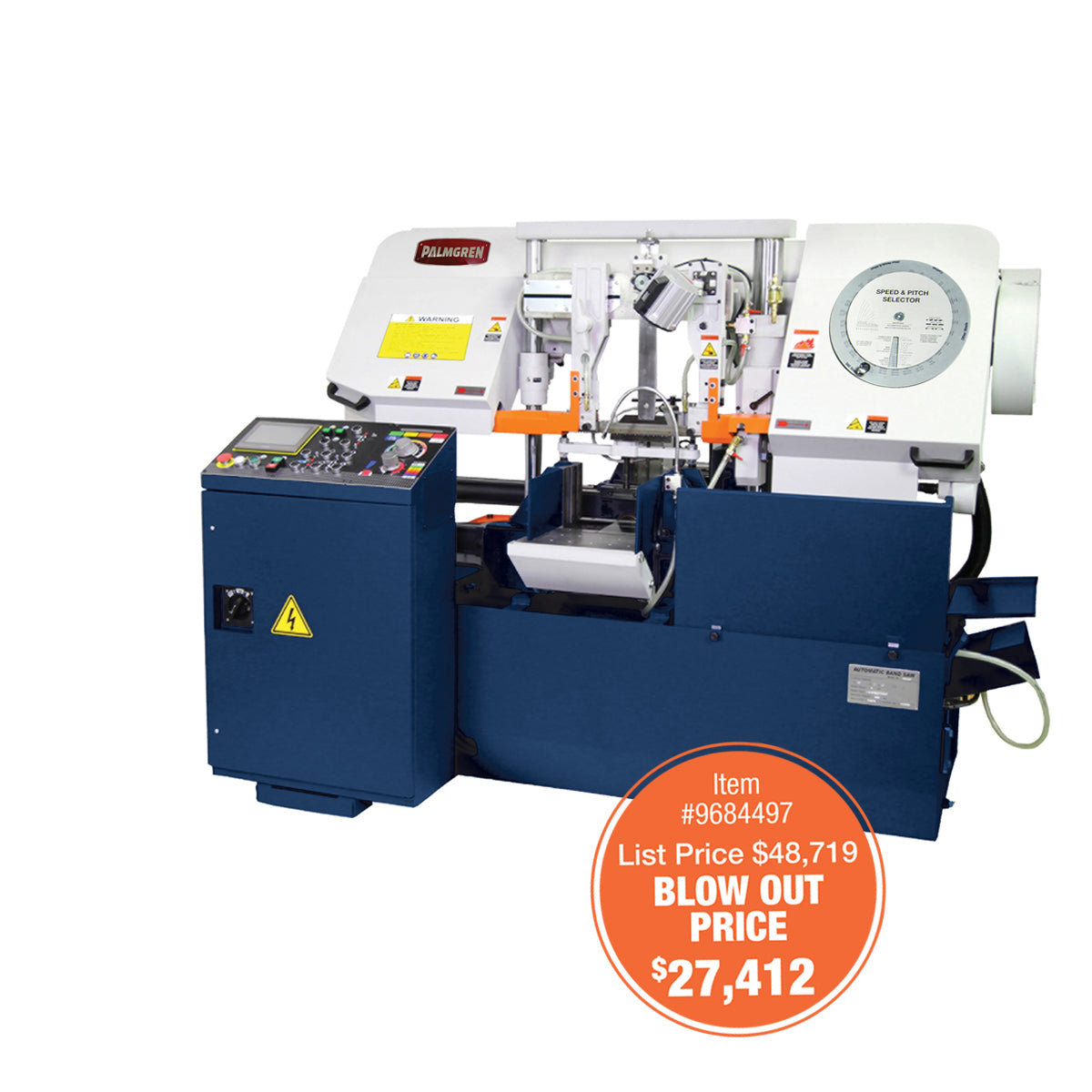 Palmgren 10" Fully-Auto Dual Post Band Saw 9684497