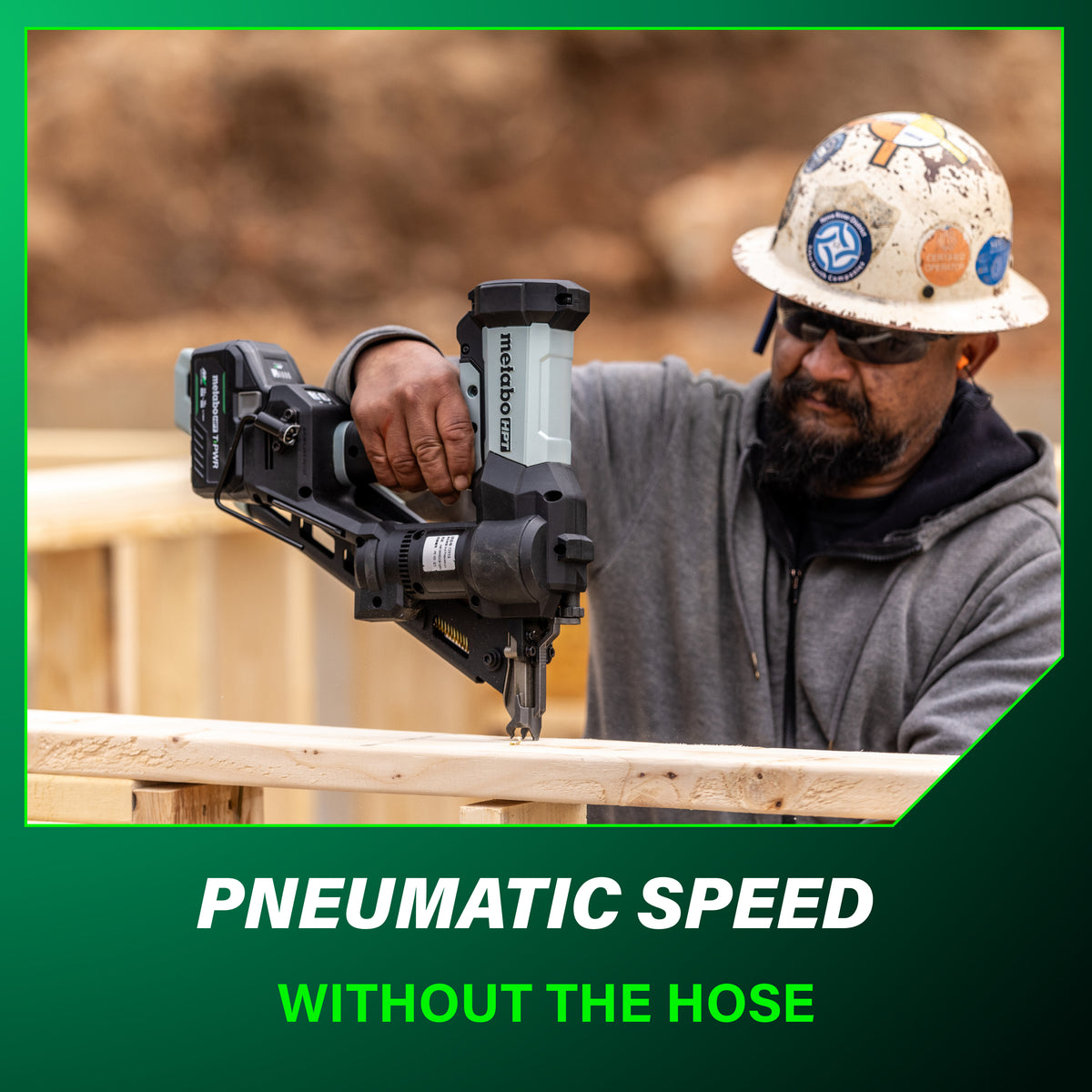 Metabo HPT 18V 30° Cordless Pneumatic 3-1/2 in. Framing Nailer Kit with 10.0 Ah Battery NR1890DCBQRY