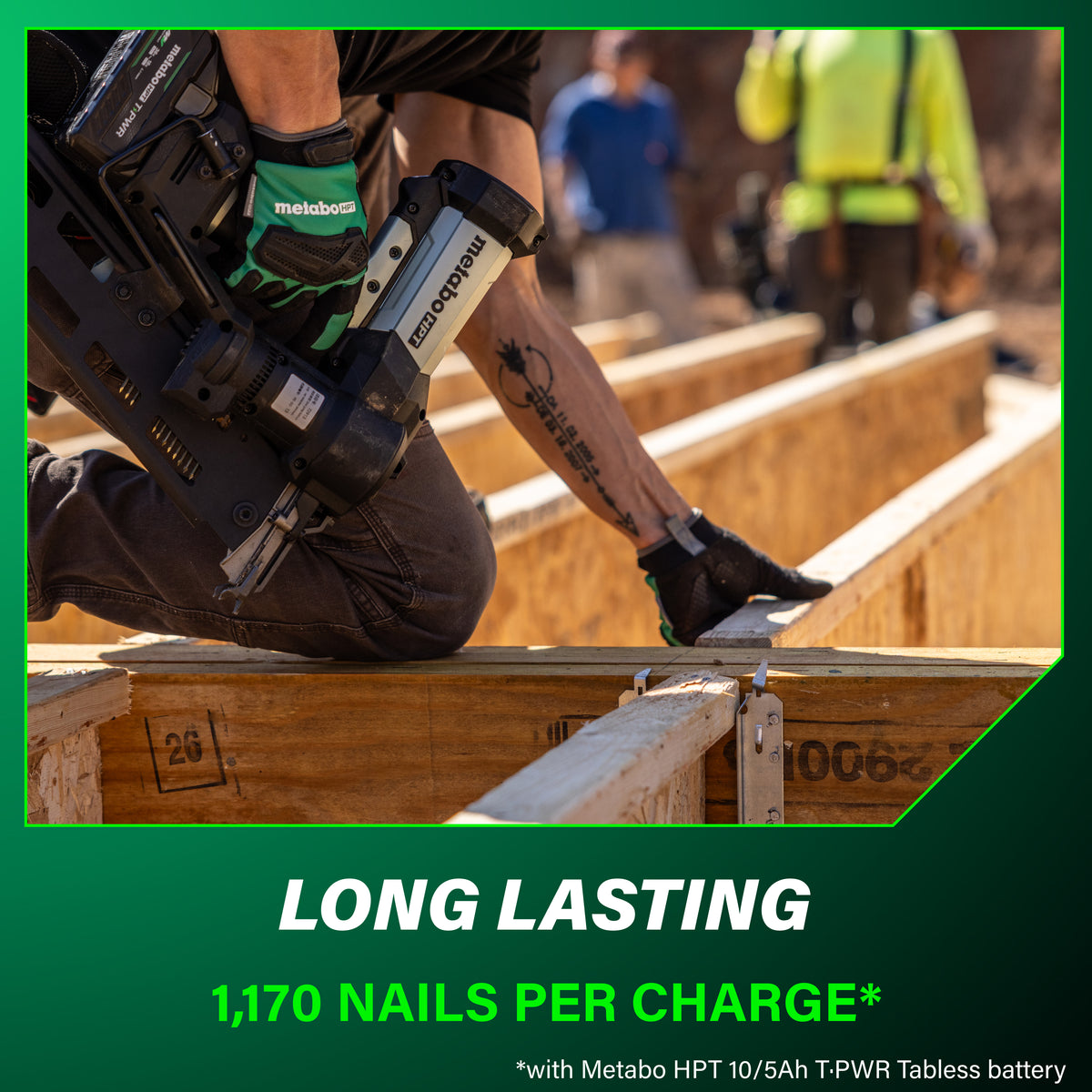 Metabo HPT 18V 30° Cordless Pneumatic 3-1/2 in. Framing Nailer Kit with 10.0 Ah Battery NR1890DCBQRY
