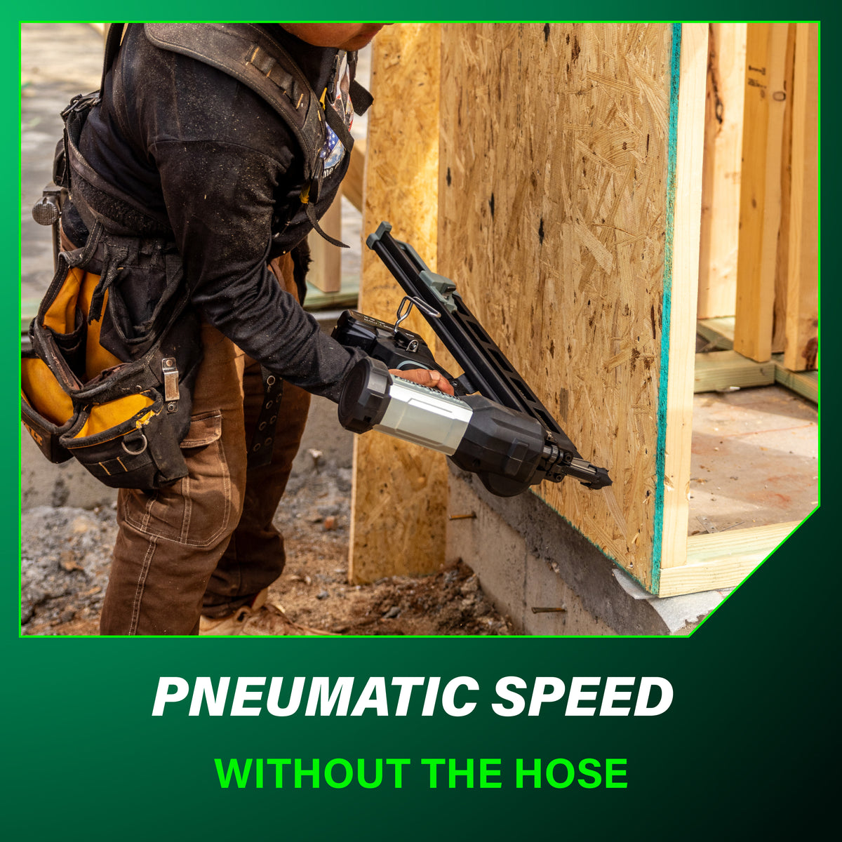 Metabo HPT 18V 21° Cordless Pneumatic 3-1/2 in. Framing Nailer Kit with 10.0 Ah Battery NR1890DRBQRY
