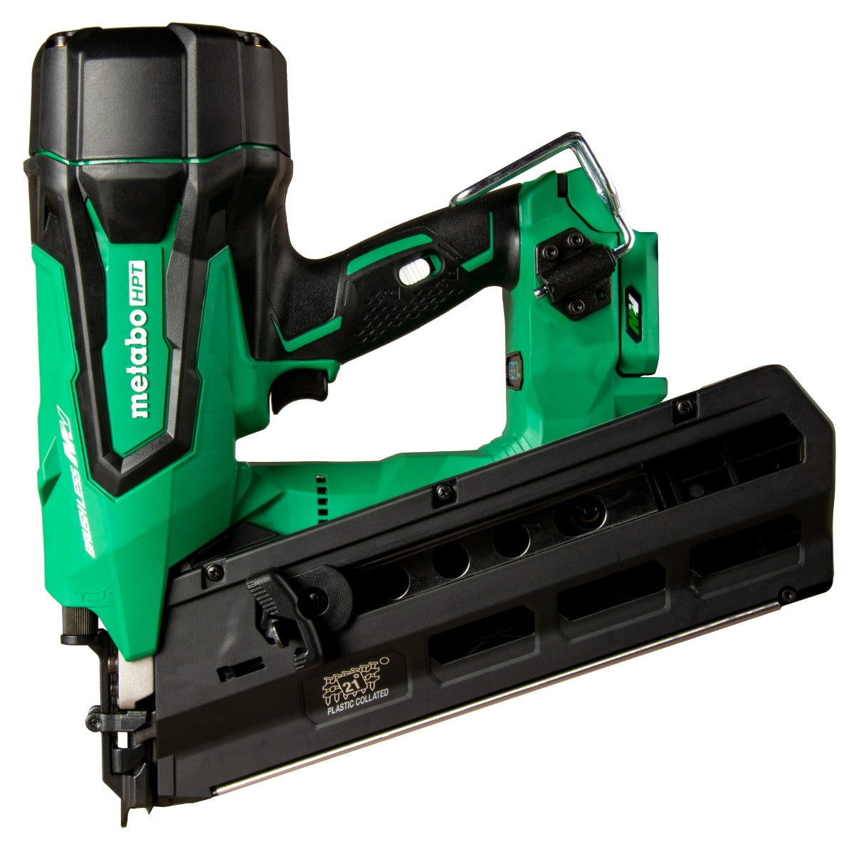 Metabo 36V Cordless 21-Degree Plastic Strip Framing Nailer NR3690DRM