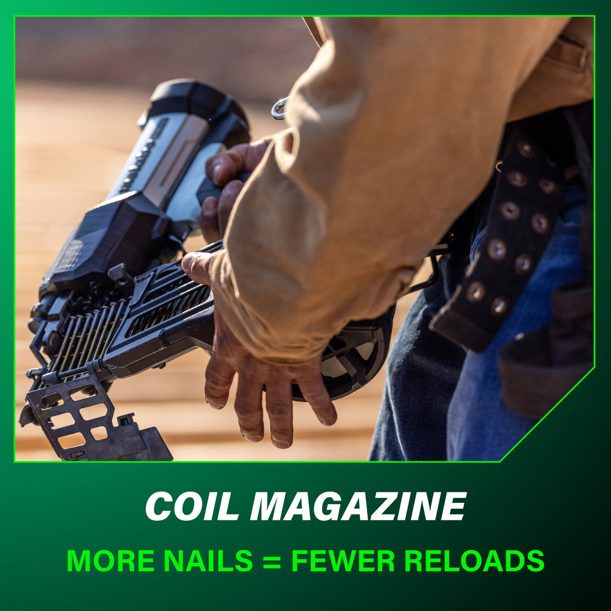 Metabo HPT 18V 15° Cordless Pneumatic 3-1/2 in. Coil Framing Nailer Kit with 10.0 Ah Battery NV1890DAQRY