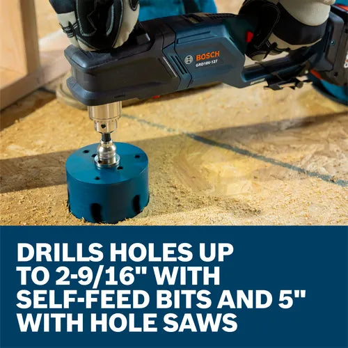 Bosch 18V High Torque Right Angle Drill 1/2 in. Keyed (Bare Tool) GRD18V-127N