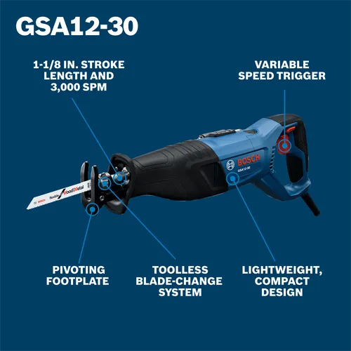 Bosch Corded Reciprocating Saw GSA12-30