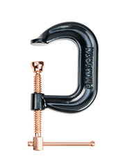 2" Drop Forged Deep Throat C-Clamp W/ Copper Spindle (400 Series)