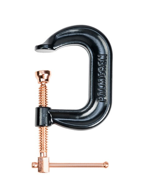 2" Drop Forged Deep Throat C-Clamp W/ Copper Spindle (400 Series)