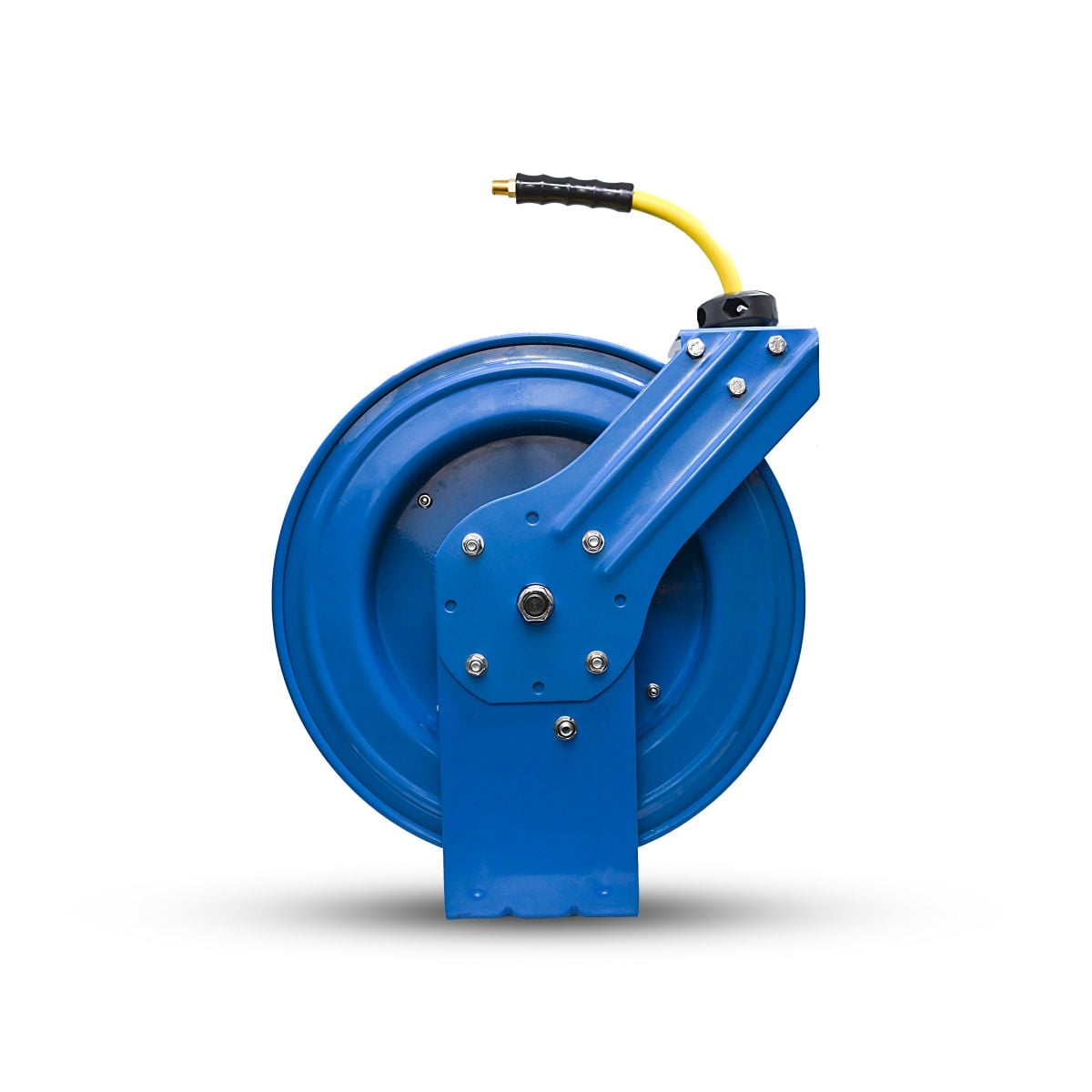 OilShield 3/8" X 35' Air Hose Single Arm 18 Gauge Retractable Reel w/ 3' Jumper Hose 3/8" Male-NPT