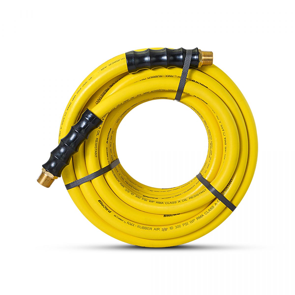 Blubird OilShield 3/8" X 50' Rubber Air Hose Assembly 3/8" Male-NPT OS3850