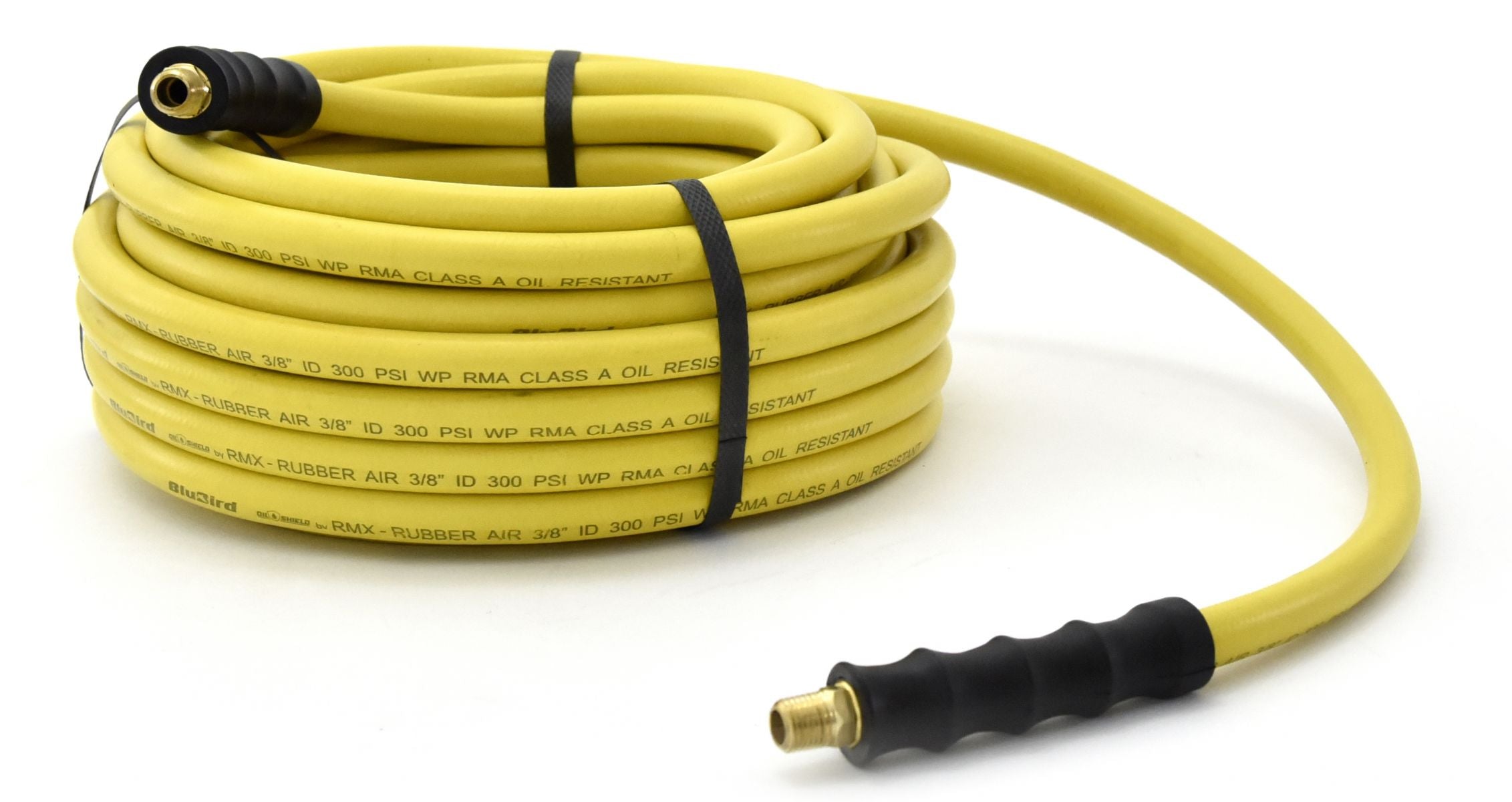 Blubird OilShield 3/8" X 25' Rubber Air Hose Assembly 3/8" Male-NPT OS3825