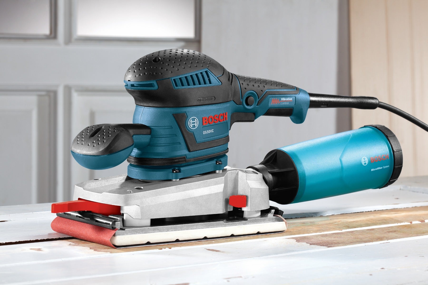 Bosch 1/2-Sht. Variable Orbital Sander, Vibration Cntrl. OS50VC