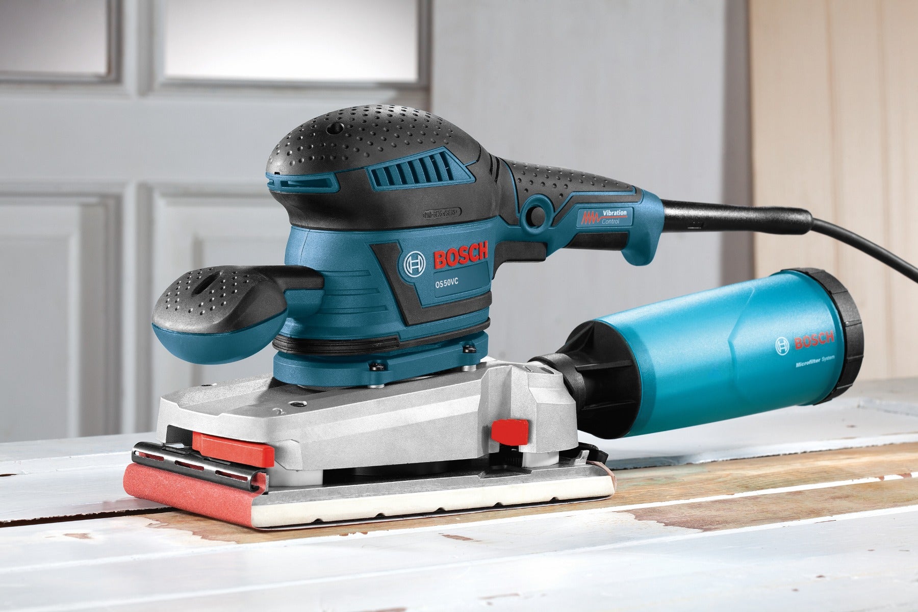 Bosch 1/2-Sht. Variable Orbital Sander, Vibration Cntrl. OS50VC